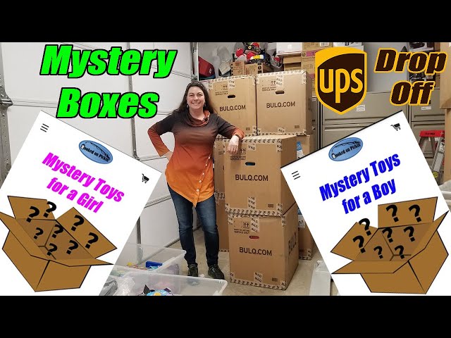 Toy Mystery Boxes - What is gonna be in them? UPS Drop off of 8 cases! Reselling Online!