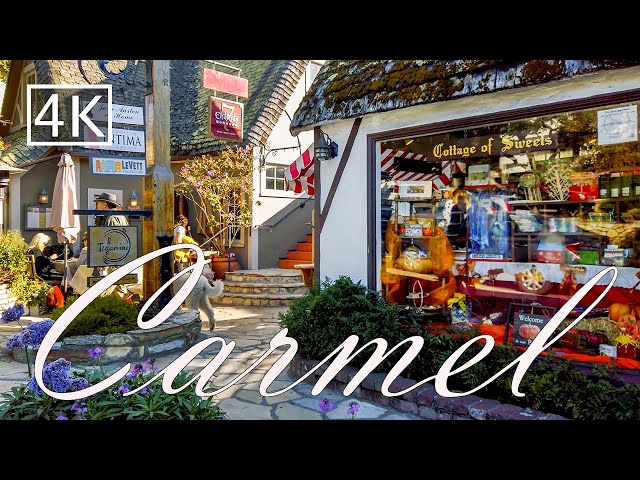 [4K] Carmel-by-the-Sea - California USA - Walking Tour