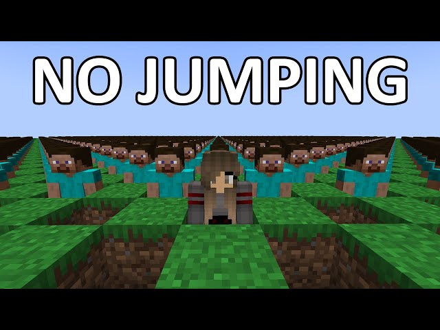 Minecraft but JUMPING is BANNED