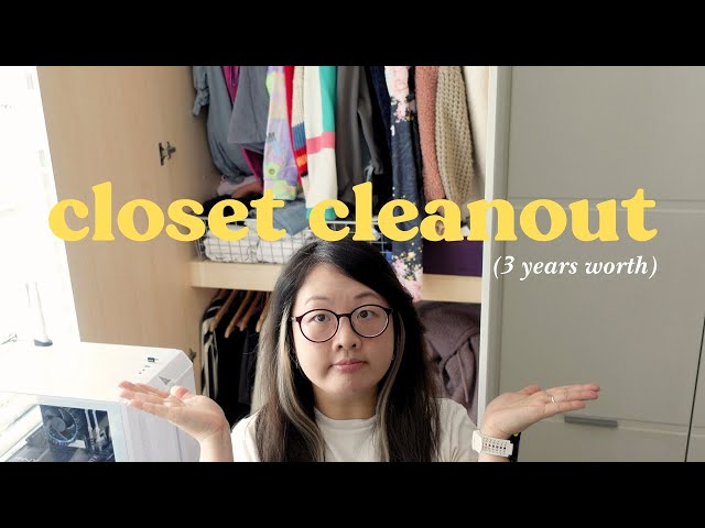 Decluttering my closet after 3 years of build up | organising my life in 2024