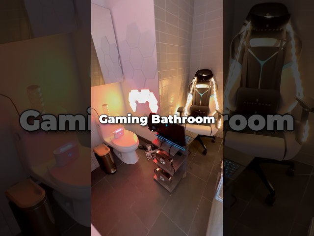 I Built A SECRET Gaming Bathroom!