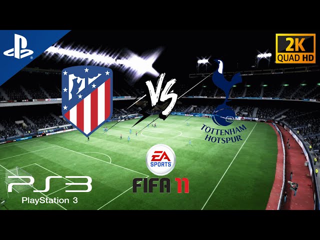 FIFA 11 (Atletico Madrid vs. Tottenham Hotspur) - PS3 [HD] Gameplay