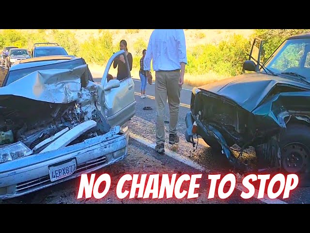 NO CHANCE TO STOP --- Bad drivers & Driving fails -learn how to drive #1084