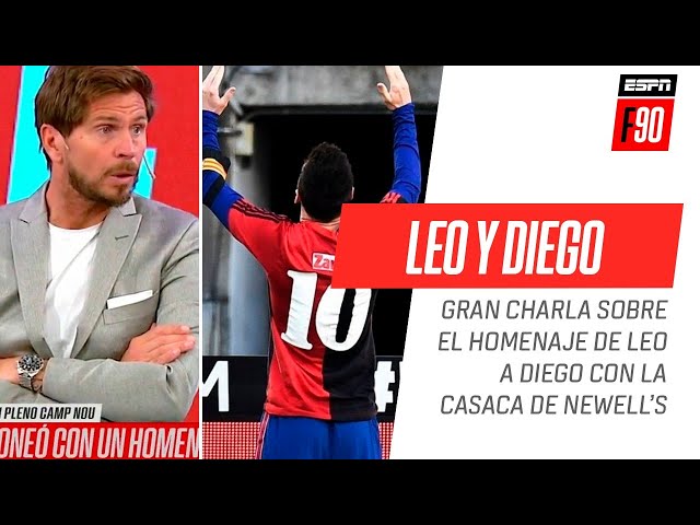 Leo #Messi, su homenaje a #Diego y una gran charla en #ESPNF90