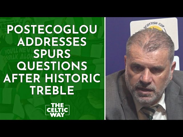 Ange Postecoglou's emotional post-treble Celtic press conference in full