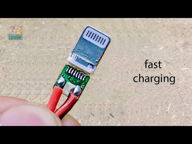 Remake iPhone lightning cable faster charging at home