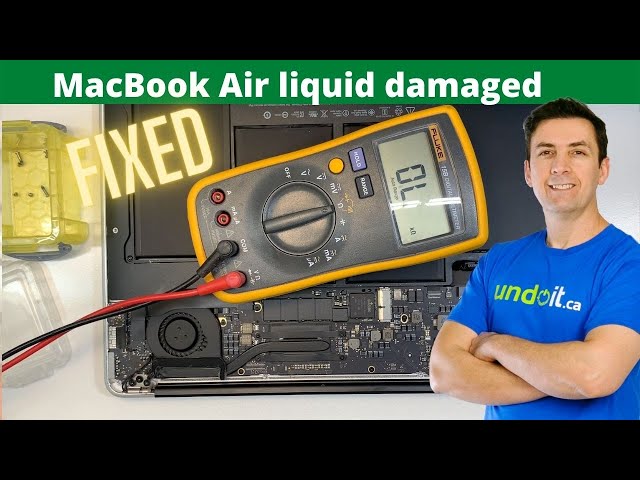🇨🇦 MacBook air water👩🏼‍💻 damage repair- working but no backlight, FIXED👍! Hamad Benaicha | undoit.ca