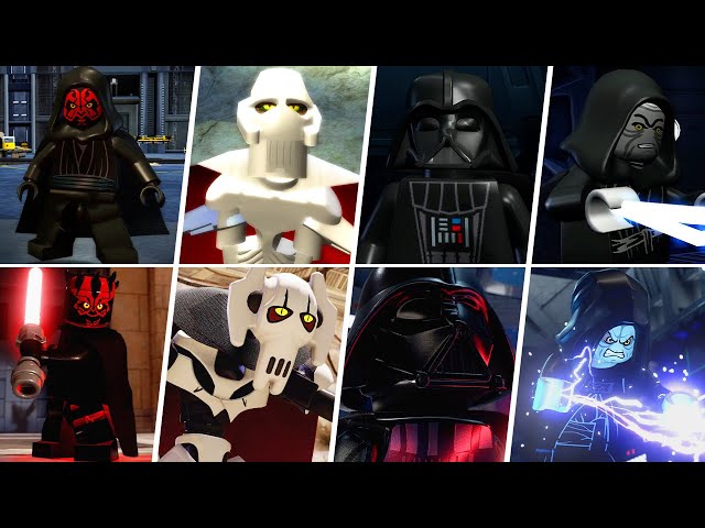 All Boss Intros in LEGO Star Wars The Skywalker Saga vs Complete Saga