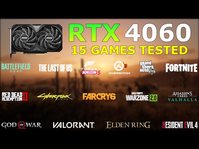 RTX 4060 Gaming Test - 15 Games Tested - is it good in budget?