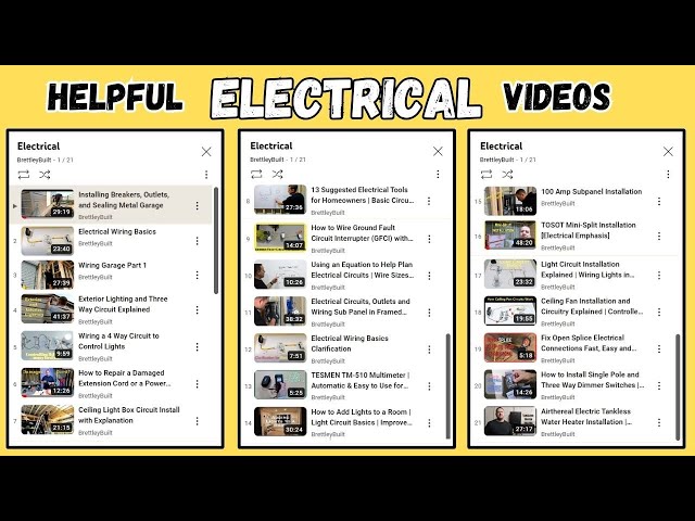Have You Seen These Helpful Electrical Videos?