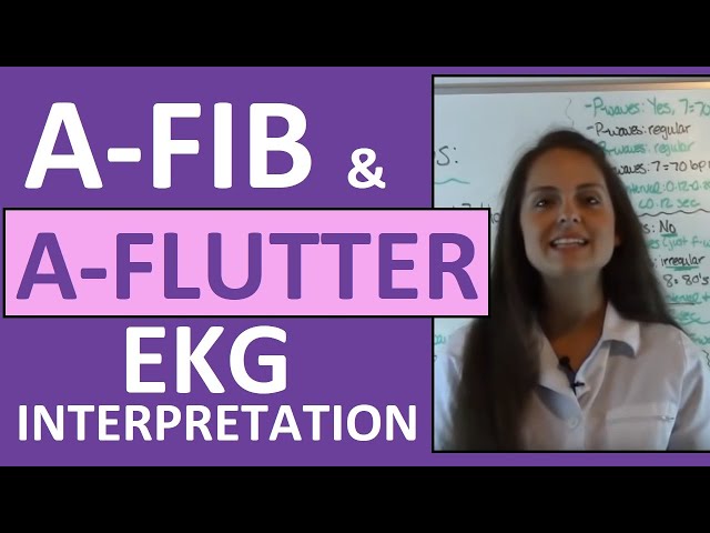 How to Interpret Heart Rhythms on EKG Strips | How to tell the difference between A-fib & A-flutter