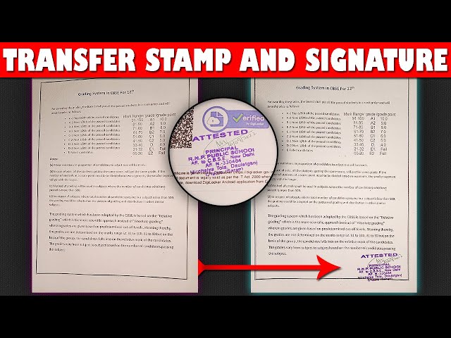 Transfer Stamp and Signature Easy Method||Same as Original||in Hindi||Fun2Funtoosh
