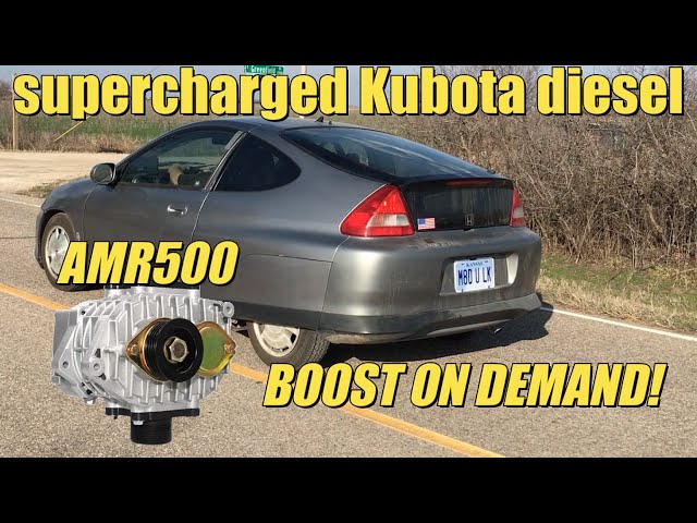 S4 E15.  We  test the effects of full boost on the AMR500 supercharged the Kubota diesel engine