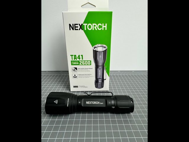 Nextorch TA41 - 2,600 Lumen Tactical Flashlight with EDC capabilities