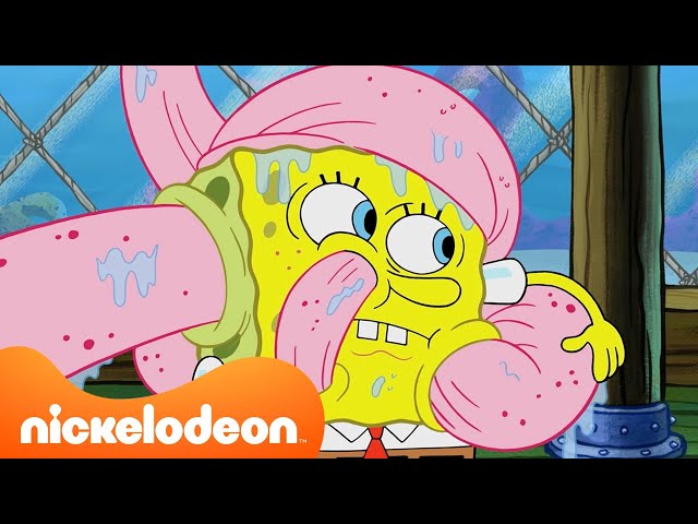 SpongeBob | Die Krosse Krabbe wird von einem Monster angegriffen! 👹 |  Ganze Szene | Nickelodeon