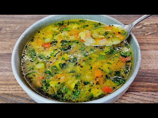 Delicious vegetable soup like a cure for my stomach after the holidays! I eat soup all day
