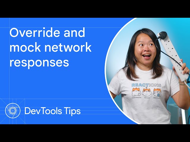 Override and mock network responses #DevToolsTips