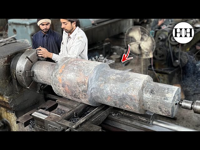 Machining process of Huge Pinion Shaft with 100yrs Old Technology