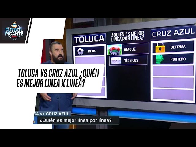 LIGA MX | TOLUCA vs CRUZ AZUL ¿Quién es mejor LINEA POR LINEA? | FUTBOL PICANTE