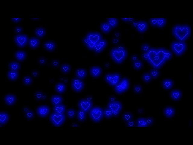 Neon Light Hearts Flying💙Heart Background Video Loop | Animated Background | Wallpaper Heart 3 Hours