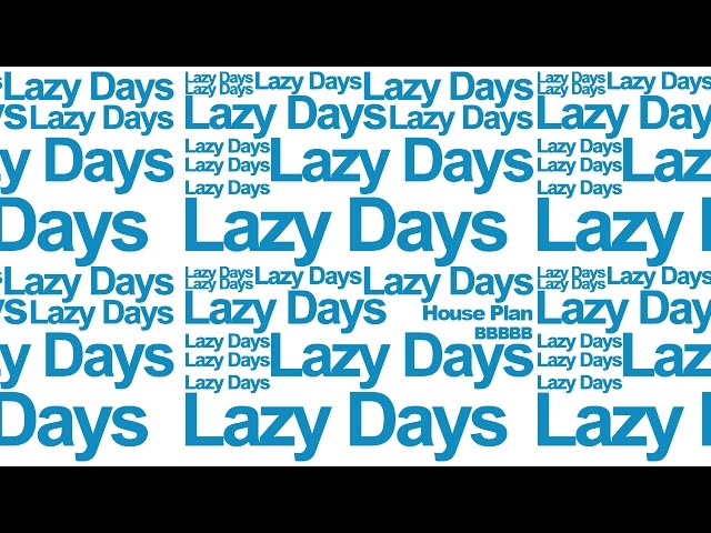 Houseplan - LazyDays
