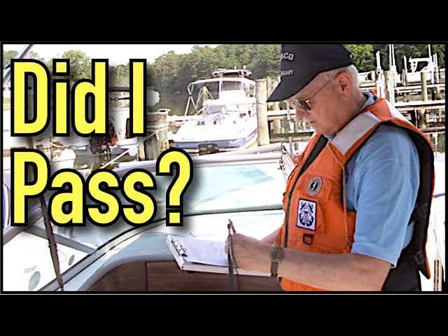 Boat Safety - US Coast Guard Auxiliary Vessel Safety Check