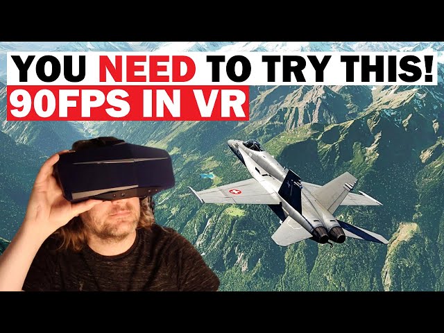This FLIGHT SIM is AMAZING IN VR! 90FPS is EASY | STUNNING GRAPHICS & NO STUTTERS!