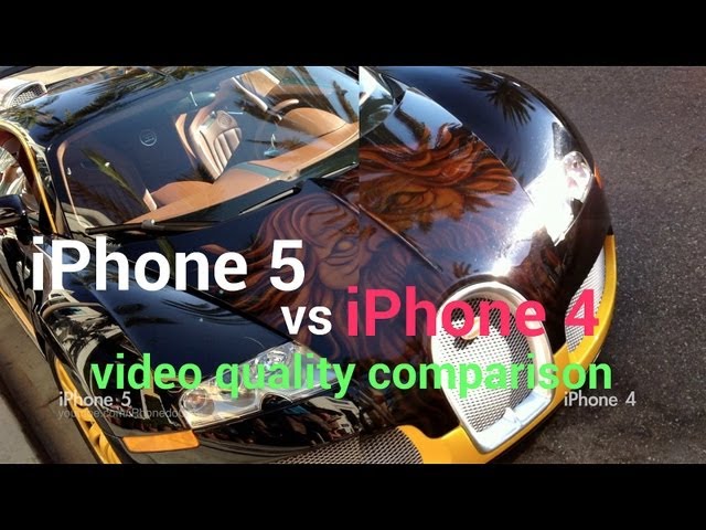 iPhone 5 vs iPhone 4 - Side by side video comparison