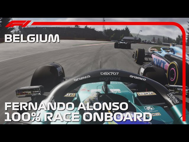 F1 2023 - Fernando Alonso's Onboard 100% Race at Belgian GP 2023 ( F1 23 Gameplay )