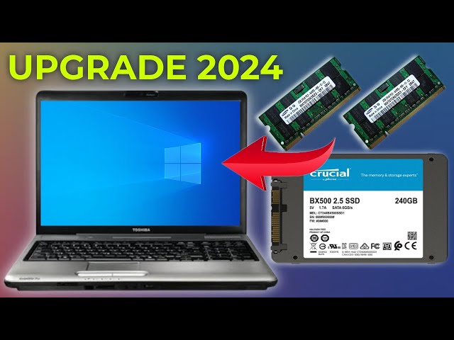 Toshiba Satellite Pro L300 Upgrade SSD RAM and Operating System 2024