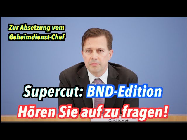 Supercut: "Absetzung des BND-Chefs" Edition