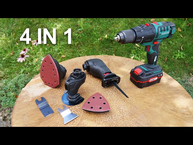 4 in 1 Multi Tool - Parkside PKGA 20-Li C2  | Unboxing and Test