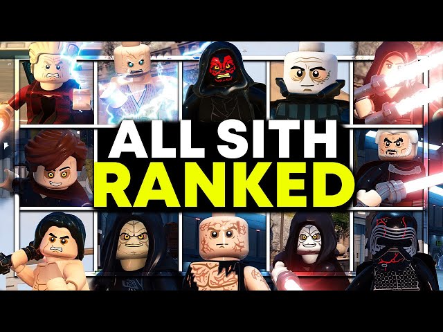 Ranking All SITH Characters From WORST To BEST In LEGO Star Wars: The Skywalker Saga