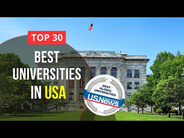 Top 30 Best Universities in USA | US News University Rankings