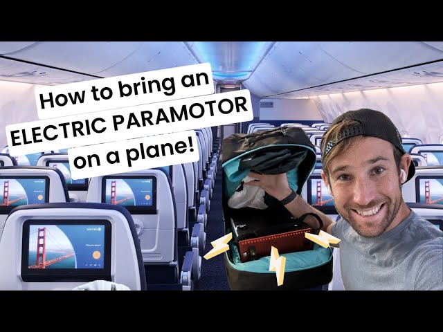 How to travel with an electric paramotor on a plane! ✈️🪂