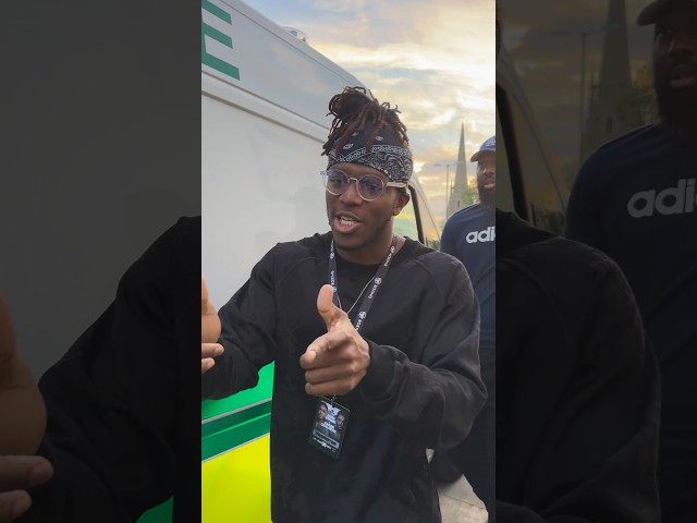 KSI arrives at Misfits 009 and says a big announcement is coming 👀