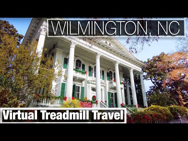 Downtown Wilmington North Carolina Walking Tour - City Walks - Treadmill Walking Scenery - 4k