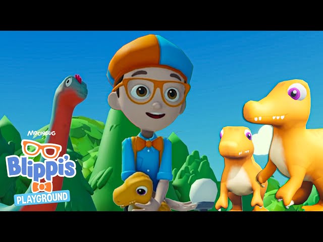 Blippi Dinosaur Song | Blippi Roblox Educational Gaming Videos for Kids