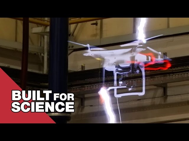 We hit a drone with lightning