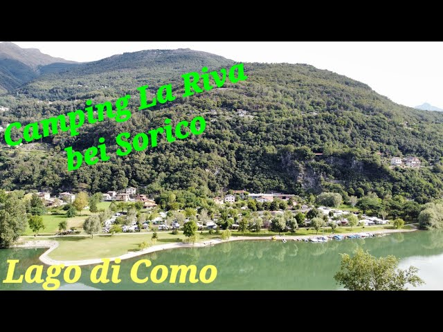 2023 Lago di Como / Comer See - Camping La Riva bei Sorico - Drohnenaufnahmen in 4K