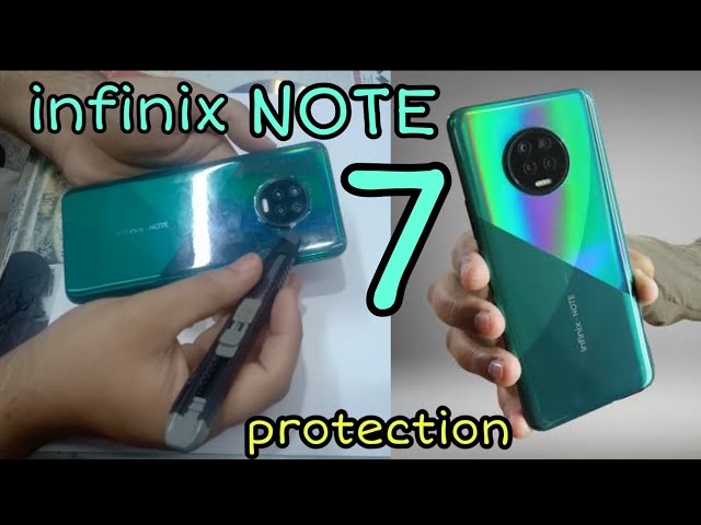 Infinix note 7 protection | infinix note 7 wrap with crystal clear lamination sheet | dtech |