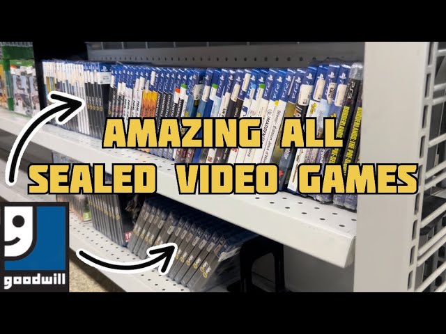 Insane amount of sealed games and consoles at Goodwill