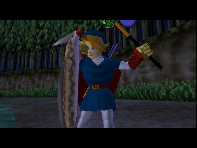 How To Catch the Hyrule Loach Without Sinking Lure - Zelda Ocarina of Time Fishing Guide