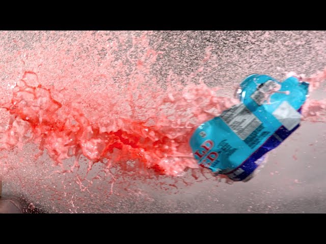 Compressed Air Cannon in Super Slow Mo - The Slow Mo Guys