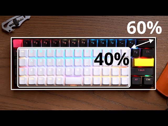 Mechanical Keyboard Size Comparison: 60% vs 40%