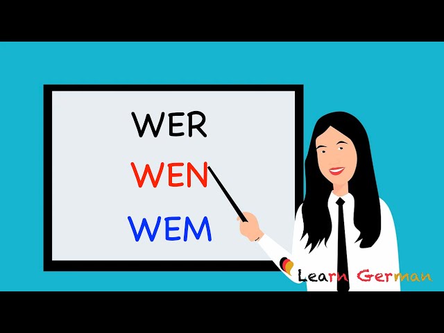Fragewort WER | W-Fragen | Learn German Grammar | A1-A2