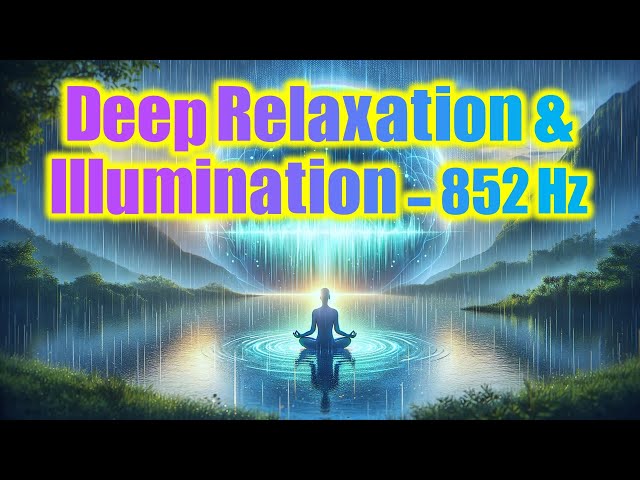 852 Hz Music with Rain for Study, Deep Relaxation, Meditation, and Illumination