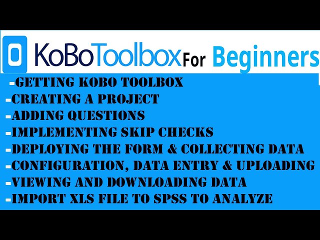 Kobo Toolbox tutorial