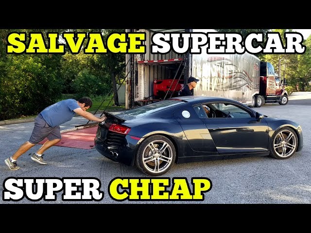 I Bought a TOTALED Audi R8 from a Salvage Auction & I'm going to Rebuild It!