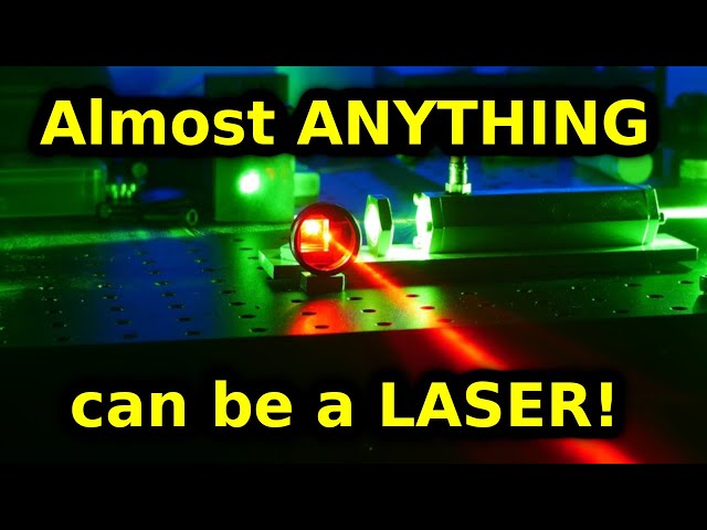 Shaking molecules until Laser Light comes out. DIY Raman Laser!